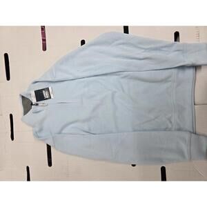 Lands' End Light Blue Quarter-Zip Pullover Sweatshirt